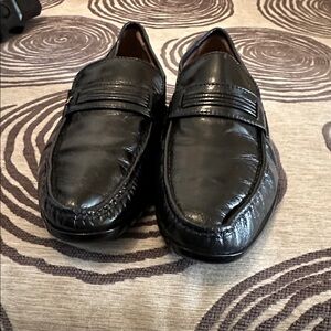 Black Leather Loafers